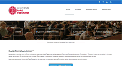 Desktop Screenshot of orientationactive.parisdescartes.fr