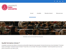 Tablet Screenshot of orientationactive.parisdescartes.fr