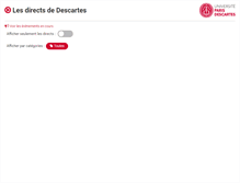 Tablet Screenshot of direct.parisdescartes.fr