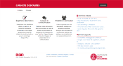 Desktop Screenshot of carnets.parisdescartes.fr