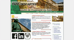 Desktop Screenshot of pharmacie.parisdescartes.fr