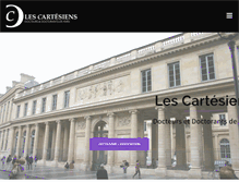 Tablet Screenshot of lescartesiens.parisdescartes.fr