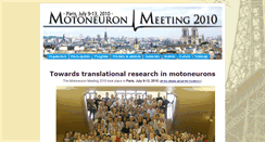 Desktop Screenshot of motoneuron2010.parisdescartes.fr