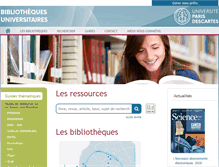 Tablet Screenshot of bu.parisdescartes.fr